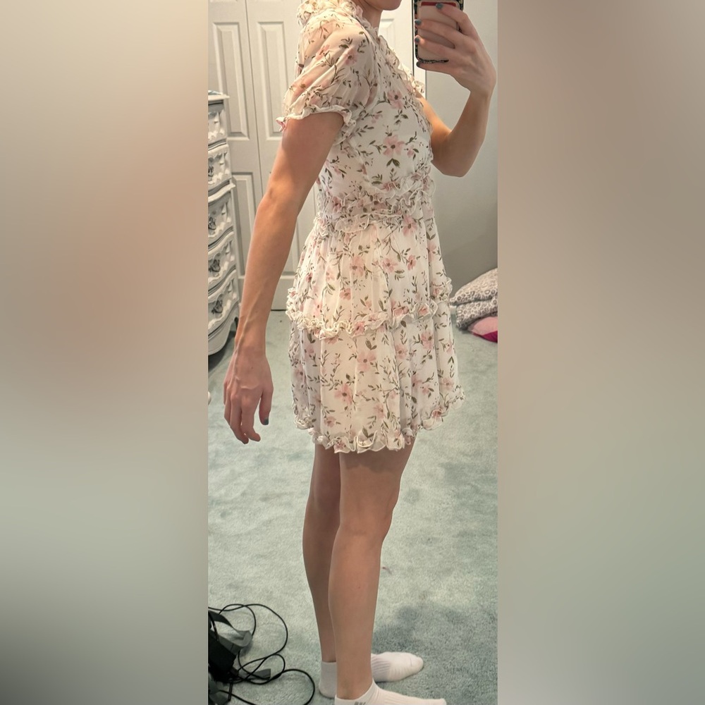 Floral Ruffle Dress - Picture 2 of 7
